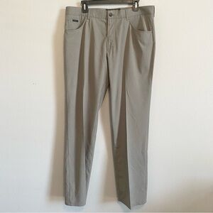 Alberto Beige Tom Ceramica Comfort Fit Midrise Pants Size German 52 US 36